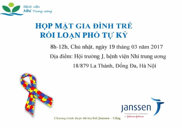 THÔNG BÁO: Họp mặt gia đình trẻ rối loạn phổ tự kỷ