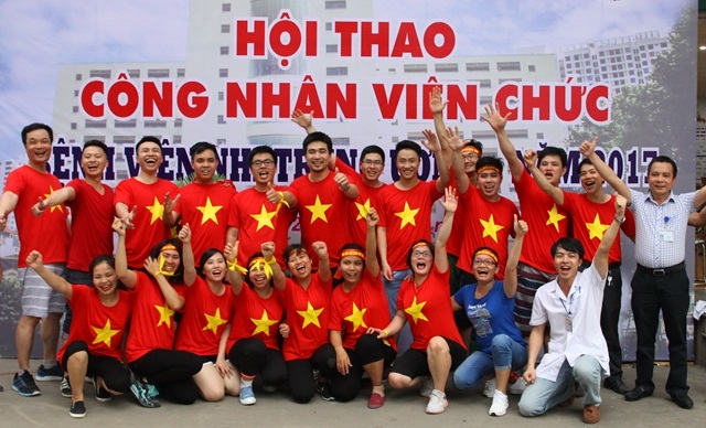 200 cán bộ viên chức tham gia hội thao bệnh viện Nhi Trung ương 2017