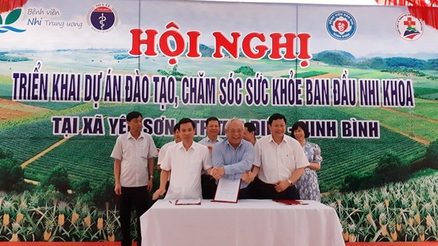 Triển khai Dự án Đào tạo chăm sóc sức khỏe ban đầu nhi khoa lần đầu tiên tại tuyến xã của Ninh Bình