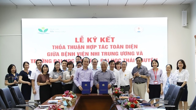 Ký kết hợp tác giữa Bệnh viện Nhi Trung ương và trường Đại học Y dược Thái Nguyên