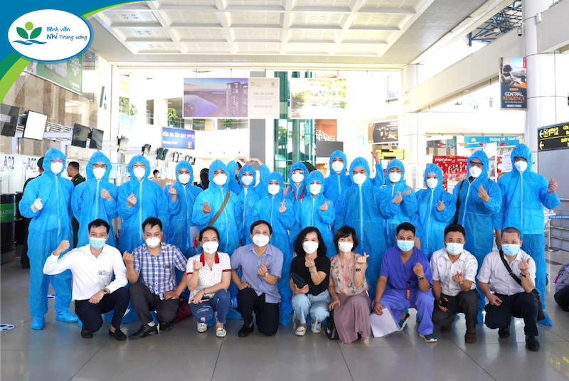 Đoàn cán bộ y tế Bệnh viện Nhi Trung ương lên đường hỗ trợ TP. Hồ Chí Minh chống dịch Covid – 19