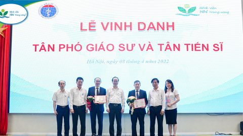 Vinh danh tân Phó Giáo sư, Tiến sĩ và trao quyết định bổ nhiệm lãnh đạo, quản lý tại Bệnh viện Nhi Trung ương
