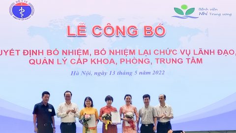 Bệnh viện Nhi Trung ương: Tổ chức lễ công bố Quyết định bổ nhiệm lãnh đạo Khoa, Phòng, Trung tâm