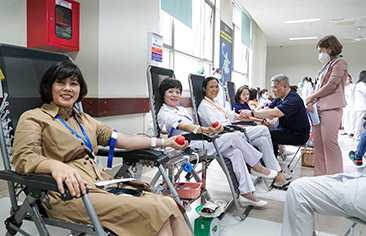 Chương trình hiến máu dành tặng bệnh nhi tại Bệnh viện Nhi Trung ương tháng 2/2023 được các Y bác sĩ và tình nguyện viên nhiệt tình tham gia