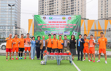 Thi đấu bóng đá giao hữu chào mừng Kỷ niệm 68 năm ngày Thầy thuốc Việt Nam 27/2