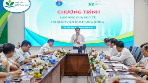 Thứ trưởng Bộ Y tế và các Vụ, Cục thăm và làm việc tại Bệnh viện Nhi Trung ương; chỉ đạo và hỗ trợ Bệnh viện nhằm hoàn thành tốt các nhiệm vụ đề ra năm 2023