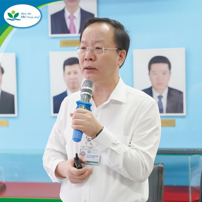 PGS. TS Trần Minh Điển - Giám đốc Bệnh viện Nhi Trung ương phát biểu