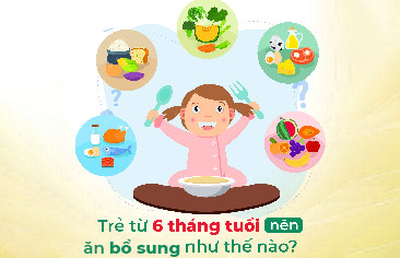 Hướng dẫn ăn bổ sung cho trẻ từ 6 tháng tuổi