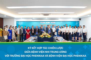 Ký kết hợp tác chiến lược giữa Bệnh viện Nhi Trung ương với Trường Đại học Phenikaa và Bệnh viện Đại học Phenikaa