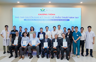Chương trình đào tạo chuyển giao kỹ thuật về phẫu thuật bàn tay cho các bác sĩ Việt Nam từ đoàn chuyên gia Bỉ, Pháp và Bệnh viện Nhi Trung ương