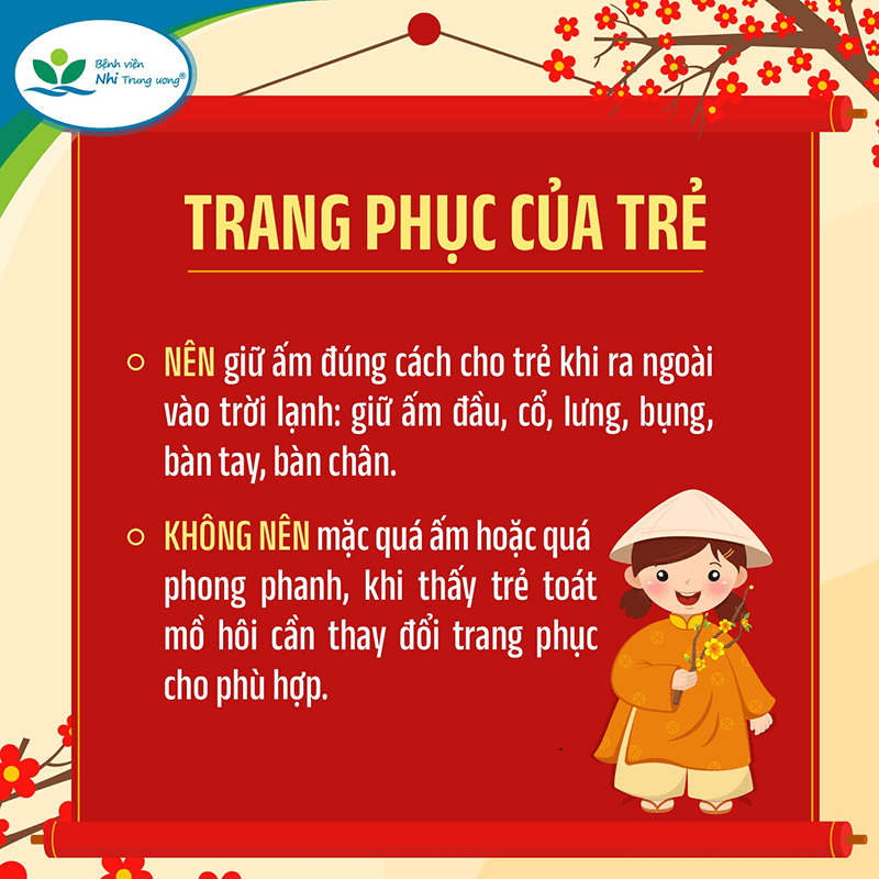 Những điều NÊN và KHÔNG NÊN làm để bảo vệ sức khỏe của trẻ trong dịp Tết  Nguyên Đán