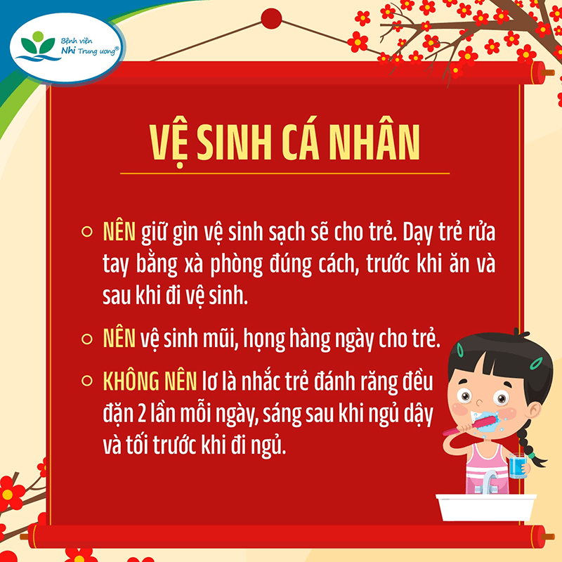 Những điều NÊN và KHÔNG NÊN làm để bảo vệ sức khỏe của trẻ trong dịp Tết  Nguyên Đán