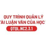 QUY TRÌNH QUẢN LÝ ĐỀ TÀI LUẬN VĂN CỦA HỌC VIÊN (QTQL.NC2.3.1)