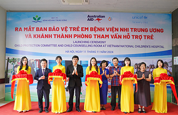 Ra mắt Ban Bảo vệ trẻ em và khánh thành phòng tham vấn, hỗ trợ trẻ em tại Bệnh viện Nhi Trung ương