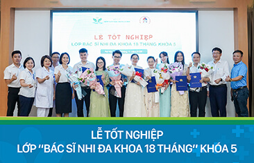 Lễ tốt nghiệp lớp “Bác sĩ Nhi đa khoa 18 tháng” khóa 5 tại Bệnh viện Nhi Trung ương