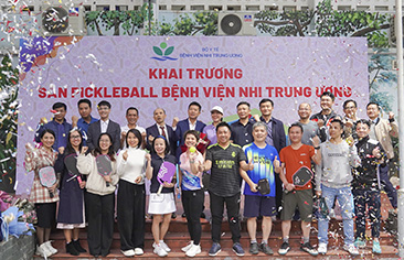 Khai trương và ra mắt câu lạc bộ Pickleball tại Bệnh viện Nhi Trung ương