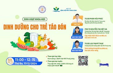 [VIDEO] Sinh hoạt khoa học: Dinh dưỡng cho trẻ táo bón