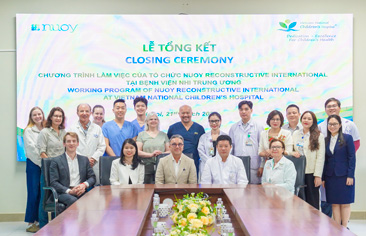 Tăng cường hợp tác cùng Tổ chức Nuoy Reconstructive International (Hoa Kỳ) trong khám và điều trị dị tật sọ hàm trẻ em