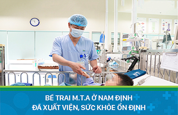 Bé trai M.T.A ở Nam Định bị xe ba bánh tự chế cán qua người đã xuất viện, sức khỏe ổn định