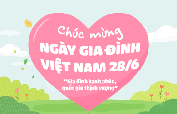 Chúc mừng Ngày Gia đình Việt Nam (28/6) chủ đề: “Gia đình hạnh phúc, quốc gia thịnh vượng”