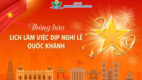[Thông báo] Lịch làm việc trong thời gian nghỉ Lễ Quốc khánh 02/9/2025