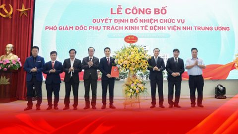 Công bố Quyết định của Bộ Y tế bổ nhiệm chức vụ Phó Giám đốc phụ trách kinh tế Bệnh viện Nhi Trung ương