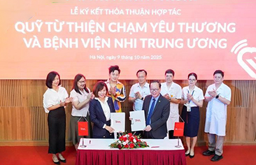 Ký kết hợp tác với Quỹ từ thiện Chạm yêu thương: Sự chung tay giữa y học và lòng nhân ái, gieo yêu thương, tiếp thêm sức mạnh cho bệnh nhi