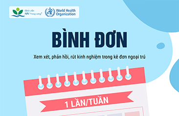 Bình đơn (Xem xét, phản hồi, rút kinh nghiệm trong kê đơn ngoại trú)