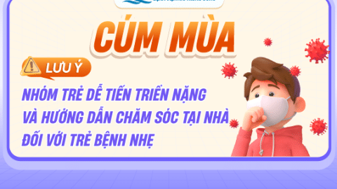 [Cảnh báo] Gia tăng trẻ mắc Cúm thời điểm giao mùa – Lưu ý nhóm trẻ dễ tiến triển nặng và hướng dẫn chăm sóc tại nhà đối với trẻ bệnh nhẹ