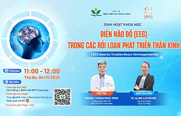 [Thông báo] Sinh hoạt khoa học: Điện não đồ (EEG) trong các rối loạn phát triển thần kinh