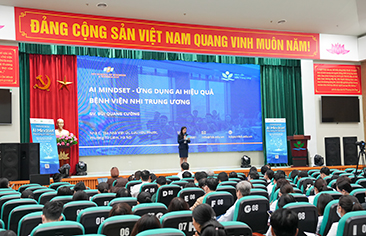 Bệnh viện Nhi Trung ương tổ chức tập huấn “AI Mindset – Ứng dụng AI hiệu quả dành cho viên chức, người lao động”