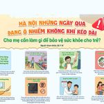 Hà Nội những ngày qua đang ô nhiễm không khí kéo dài – cha mẹ cần làm gì để bảo vệ sức khỏe cho trẻ?