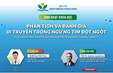 [Thông báo] Sinh hoạt khoa học: Phân tích và đánh giá di truyền trong ngừng tim đột ngột