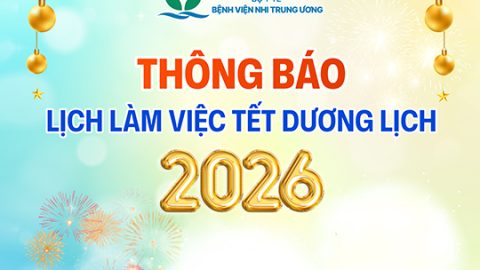 [THÔNG BÁO] LỊCH LÀM VIỆC TẾT DƯƠNG LỊCH 2026