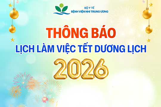 [THÔNG BÁO] LỊCH LÀM VIỆC TẾT DƯƠNG LỊCH 2026