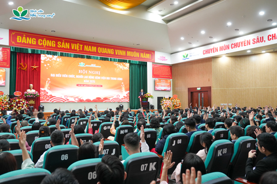 Hội nghị đại biểu viên chức, người lao động Bệnh viện Nhi Trung ương năm 2025: Phát huy đoàn kết, đổi mới, trách nhiệm và định hướng mục tiêu năm 2026