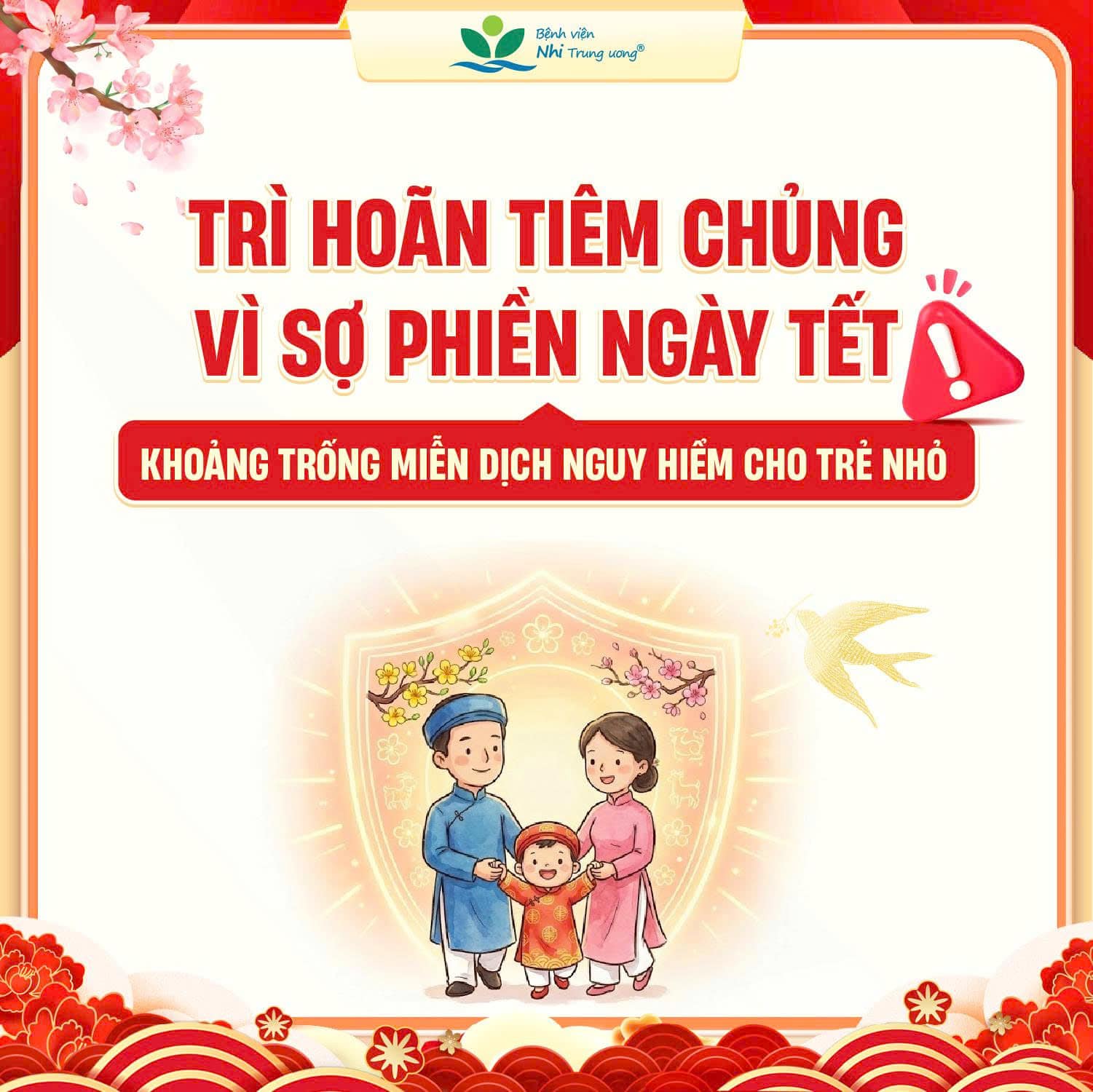 Trì hoãn tiêm chủng vì sợ phiền ngày Tết  – Khoảng trống miễn dịch nguy hiểm cho trẻ nhỏ