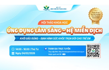 [Hội thảo khoa học] Ứng dụng lâm sàng – hệ miễn dịch: Khởi đầu đúng – Định hình sức khỏe trọn đời cho trẻ em