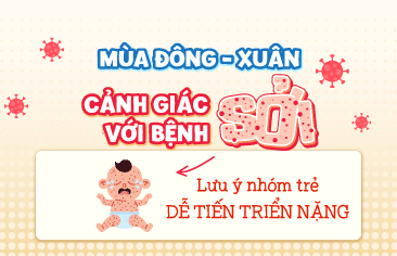 Mùa Đông – Xuân cảnh giác với bệnh sởi: Lưu ý nhóm trẻ dễ tiến triển nặng
