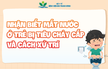 [Infographic] Nhận biết mất nước ở trẻ bị tiêu chảy cấp và cách xử trí