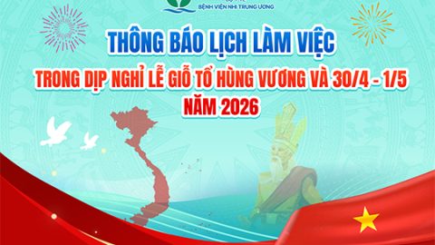 [Thông báo] Lịch làm việc trong thời gian nghỉ lễ Giỗ Tổ Hùng Vương và 30/4 – 1/5 năm 2026