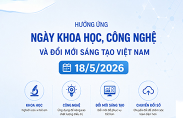 Hưởng ứng Ngày Khoa học, Công nghệ và Đổi mới sáng tạo Việt Nam 18/5, Bệnh viện Nhi Trung ương đẩy mạnh nghiên cứu, ứng dụng và chuyển đổi số vì sức khỏe trẻ em