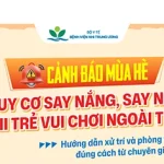 [Nắng nóng đỉnh điểm] Nguy cơ say nắng, say nóng khi trẻ vui chơi ngoài trời – Hướng dẫn xử trí và phòng tránh đúng cách từ chuyên gia
