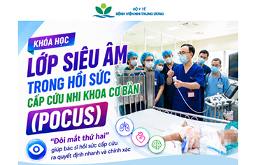 [Thông báo tuyển sinh] Khóa học “Siêu âm trong Hồi sức cấp cứu Nhi khoa cơ bản”