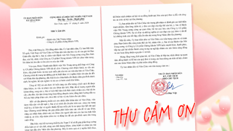 Chính quyền và nhân dân xã Yên Châu gửi lời tri ân đến Bệnh viện Nhi Trung ương sau chương trình khám bệnh miễn phí cho trẻ em