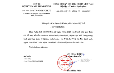 [Công văn] V/v Danh sách người thực hành khám bệnh, chữa bệnh khóa 20