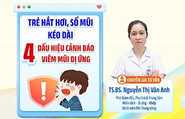 [Hiểu đúng – Chăm tốt] Trẻ hắt hơi, sổ mũi kéo dài: 04 dấu hiệu cảnh báo viêm mũi dị ứng