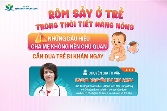 [Hiểu đúng - Chăm tốt] Rôm sảy ở trẻ trong thời tiết nắng nóng: những dấu hiệu cha mẹ không nên chủ quan - cần đưa trẻ đi khám ngay