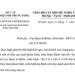 Công văn số 2740/BVNTW-VĐT&NCSKTE ngày 25 tháng 8 năm 2026 V/v Danh sách người thực hành khám bệnh, chữa bệnh