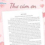 Thư cảm ơn Trung tâm Miễn dịch - Dị ứng - Khớp